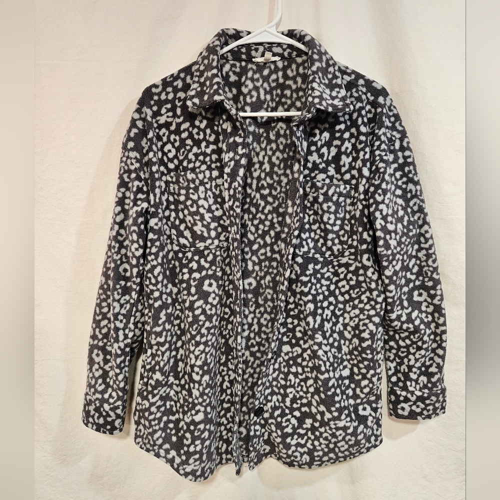 Maurices Black and White Teddy Jacket